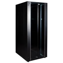Armário rack 19'' 42U 800x1000x1980mm MobiRack by RackMatic Porta preta e vidro temperado