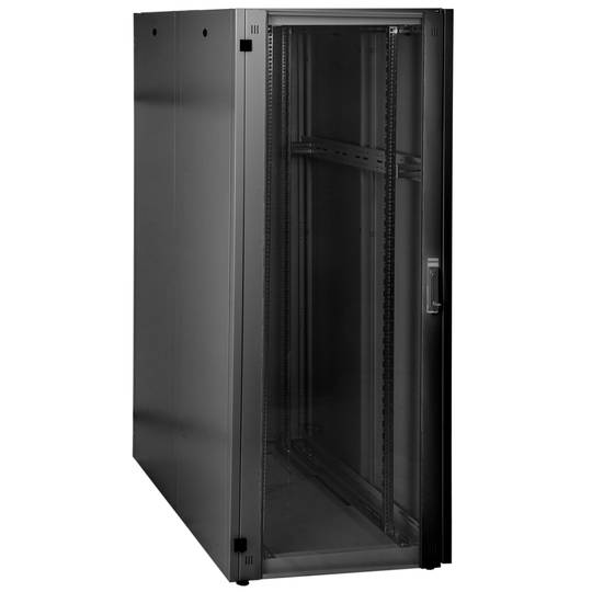 Armadio rack 19'' da terra 42U 800x1200x1980mm MobiRack di RackMatic Porta nera e in vetro temperato