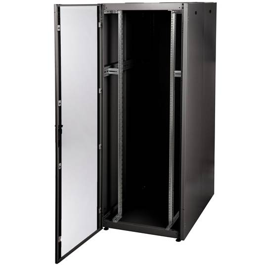 Armadio rack 19'' da terra 47U 800x1200x2202mm MobiRack di RackMatic Anta nera e in vetro temperato