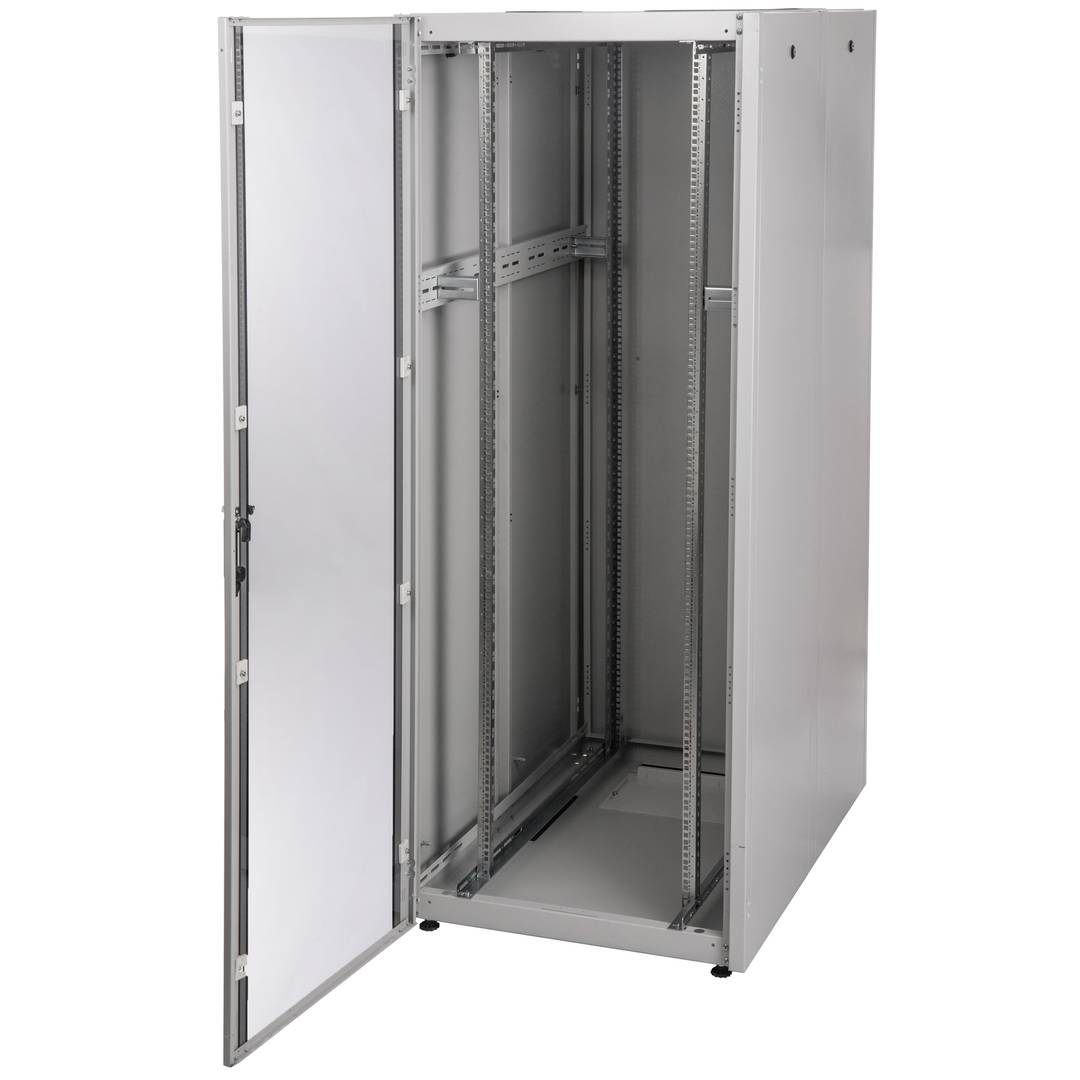 Rackkast 19'' staand 47U 800x1200x2202mm MobiRack van RackMatic Deur wit en gehard glas