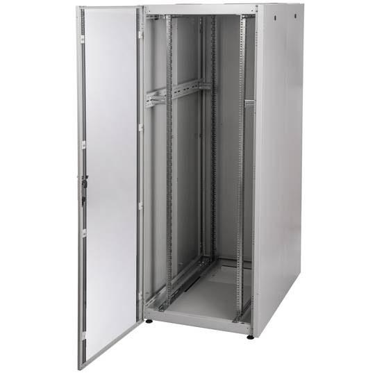 Rackkast 19'' staand 47U 800x1200x2202mm MobiRack van RackMatic Deur wit en gehard glas