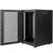 Armário rack 19'' pé 16U 600x600x825mm MobiRack by RackMatic Preto e porta metálica perfurada