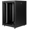 Armário rack 19'' pé 16U 600x600x825mm MobiRack by RackMatic Preto e porta metálica perfurada