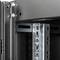 Armário rack 19'' pé 16U 600x600x825mm MobiRack by RackMatic Preto e porta metálica perfurada