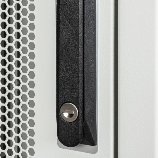 Armadio rack 19'' in piedi 16U 600x600x825mm MobiRack di RackMatic Bianco e porta in metallo forato