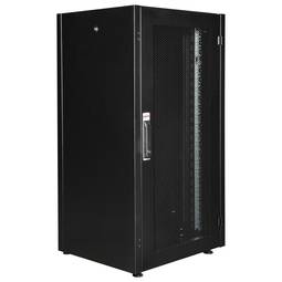 Armadio rack 19'' in piedi 22U 600x600x1081mm MobiRack di RackMatic Nero e porta in metallo forato
