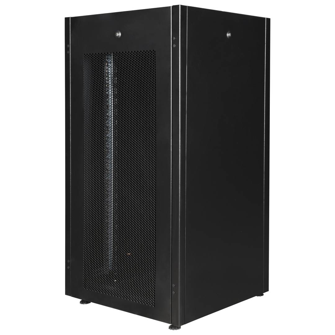 Armari rack 19'' de peu 22U 600x600x1081mm MobiRack de RackMatic Negre i porta de metall perforat