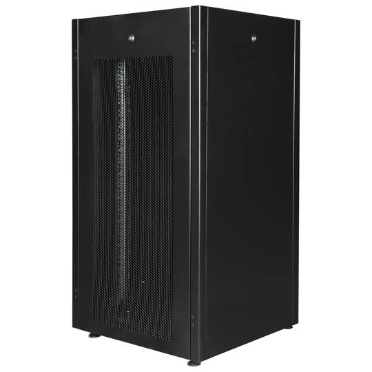 Armari rack 19'' de peu 22U 600x600x1081mm MobiRack de RackMatic Negre i porta de metall perforat