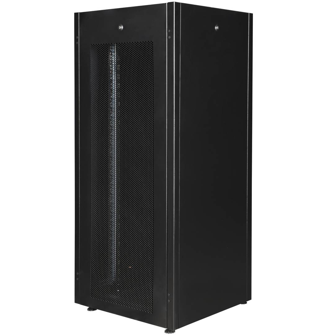 Armari rack 19'' de peu 32U 600x600x1536mm MobiRack de RackMatic Negre i porta de metall perforat