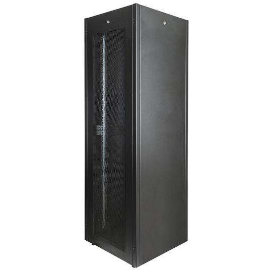 Armoire rack 19'' 42U 600x600x1980mm MobiRack par RackMatic Porte métal noire et perforée