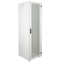 Armadio rack 19'' in piedi 42U 600x600x1980mm MobiRack di RackMatic Bianco e porta in metallo forato