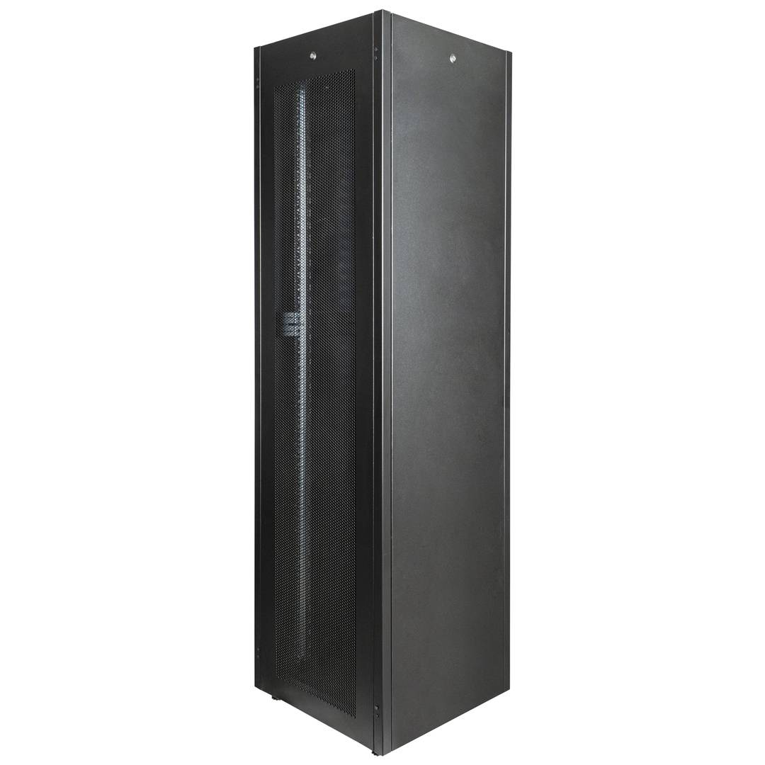 Armari rack 19'' de peu 47U 600x600x2202mm MobiRack de RackMatic Negre i porta de metall perforat