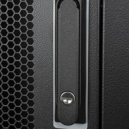 Armari rack 19'' de peu 47U 600x600x2202mm MobiRack de RackMatic Negre i porta de metall perforat