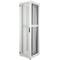 Armário rack 19'' 47U 600x600x2202mm MobiRack by RackMatic Branco e porta metálica perfurada