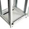 Armário rack 19'' 47U 600x600x2202mm MobiRack by RackMatic Branco e porta metálica perfurada