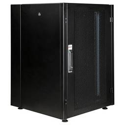 Armari rack 19'' de peu 16U 600x800x825mm MobiRack de RackMatic Negre i porta de metall perforat