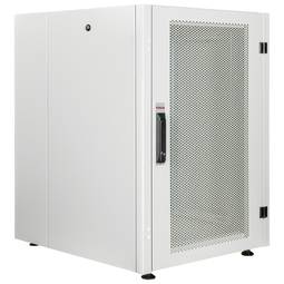 Rack cabinet 19'' standing 16U 600x800x825mm MobiRack by RackMatic White and perforated metal door