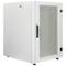 Armario rack 19'' de pie 16U 600x800x825mm MobiRack de RackMatic Blanco y puerta de metal perforado
