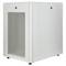 Armario rack 19'' de pie 16U 600x800x825mm MobiRack de RackMatic Blanco y puerta de metal perforado