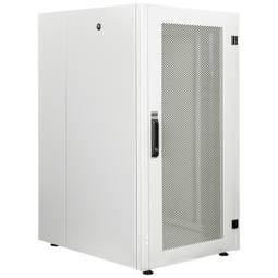 Rackkast 19'' staand 22U 600x800x1081mm MobiRack van RackMatic Witte en geperforeerde metalen deur