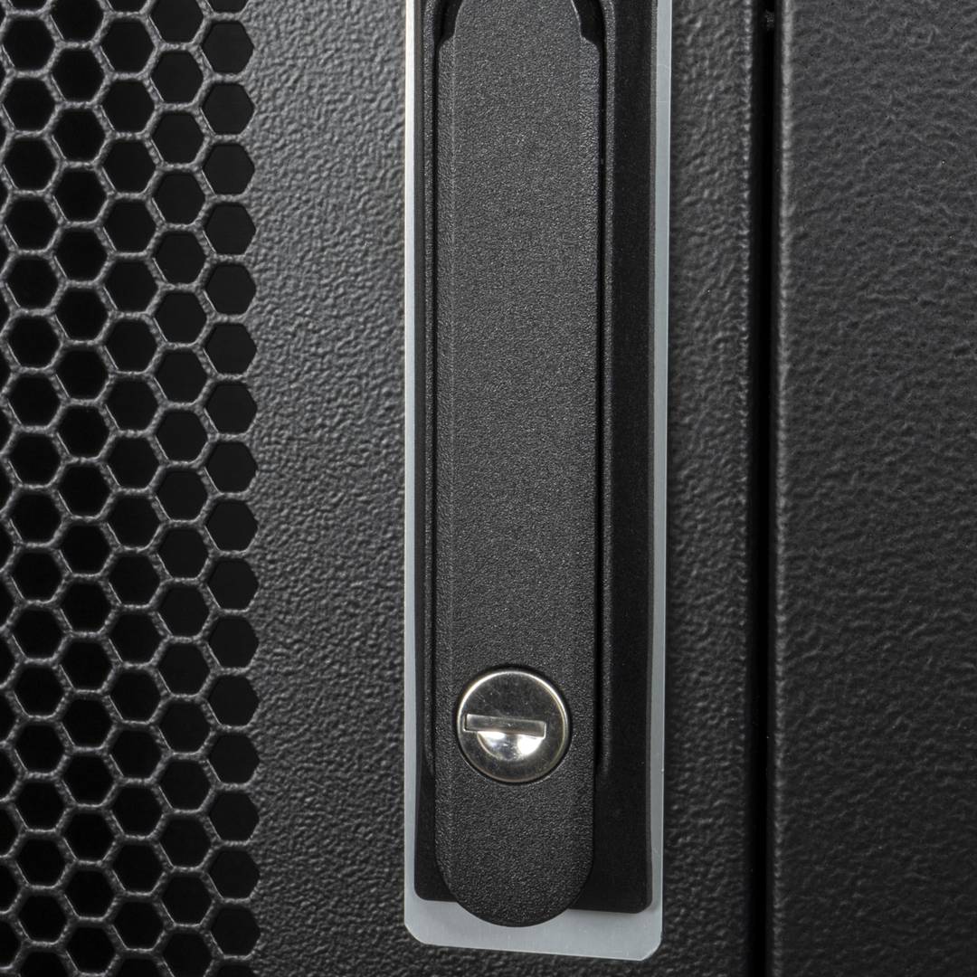 Armario rack 19'' de pie 32U 600x800x1536mm MobiRack de RackMatic Negro y puerta de metal perforado