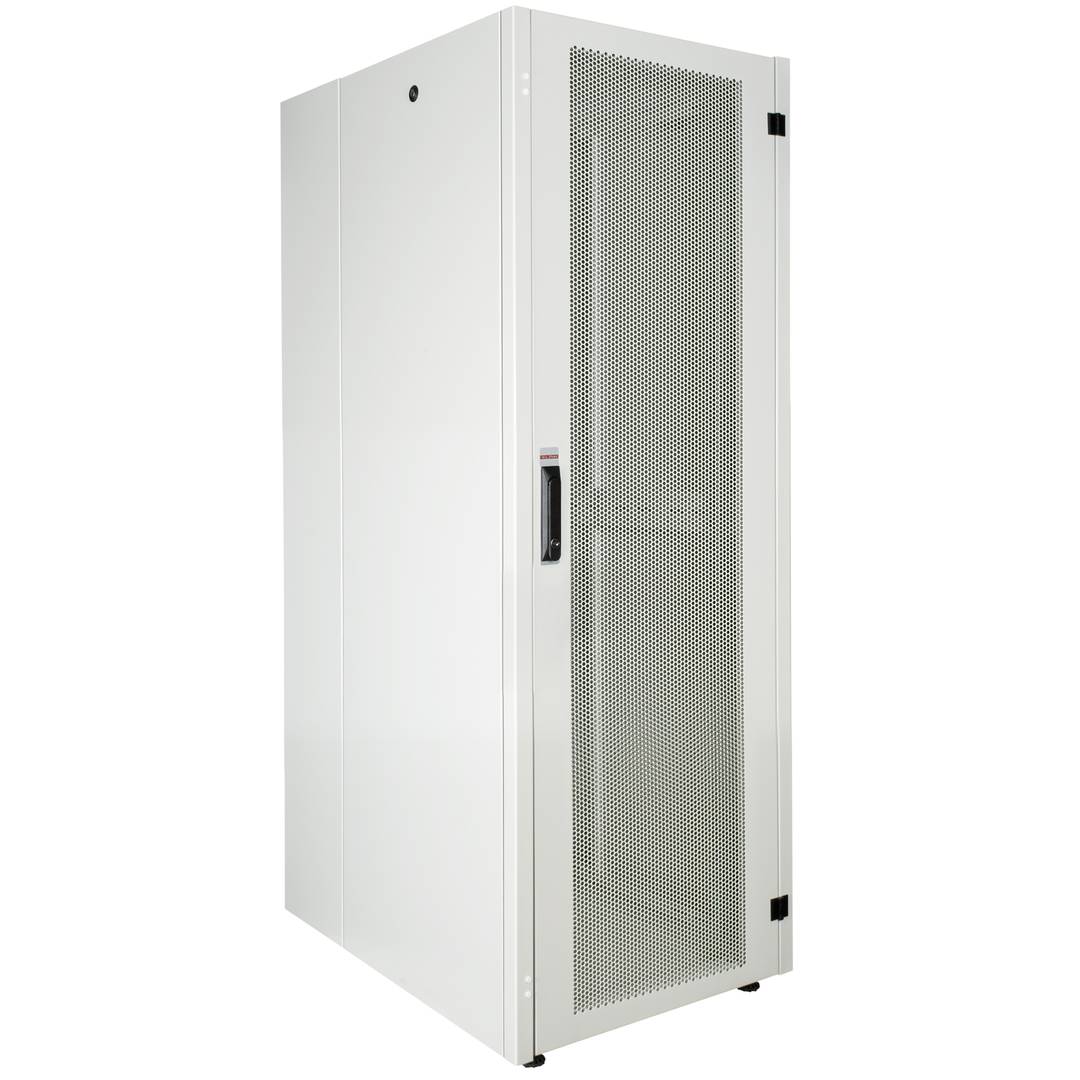 Armari rack 19'' de peu 32U 600x800x1536mm MobiRack de RackMatic Blanc i porta de metall perforat