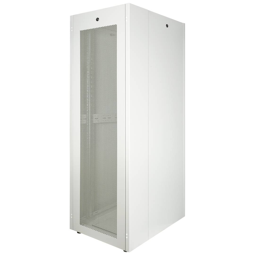 Armari rack 19'' de peu 32U 600x800x1536mm MobiRack de RackMatic Blanc i porta de metall perforat