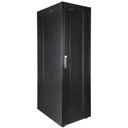 19'' vloerstaande rackkast 42U 600x800x1980mm MobiRack van RackMatic Zwarte en geperforeerde metalen deur