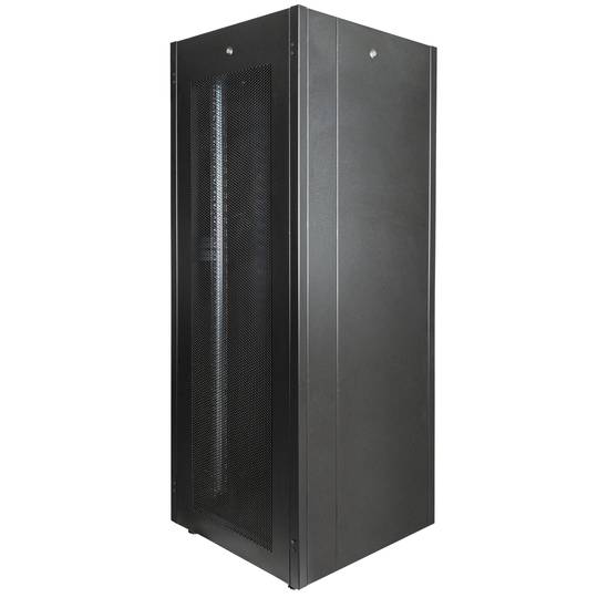 19'' Stand-Rack-Schrank 42U 600x800x1980mm MobiRack von RackMatic Schwarze und perforierte Metalltür
