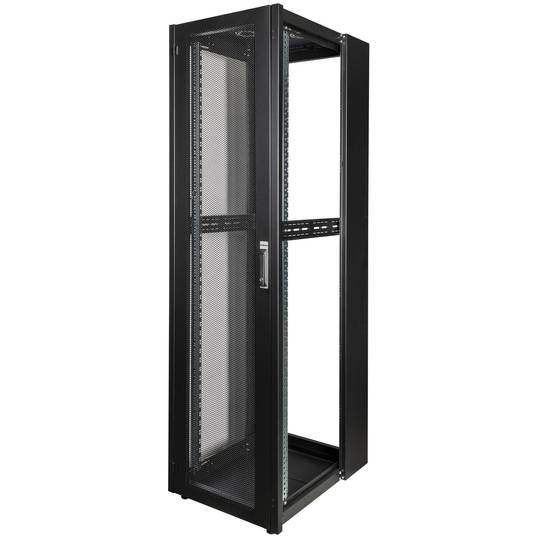 Armario rack 19'' de pie 47U 600x800x2202mm MobiRack de RackMatic Negro y puerta de metal perforado