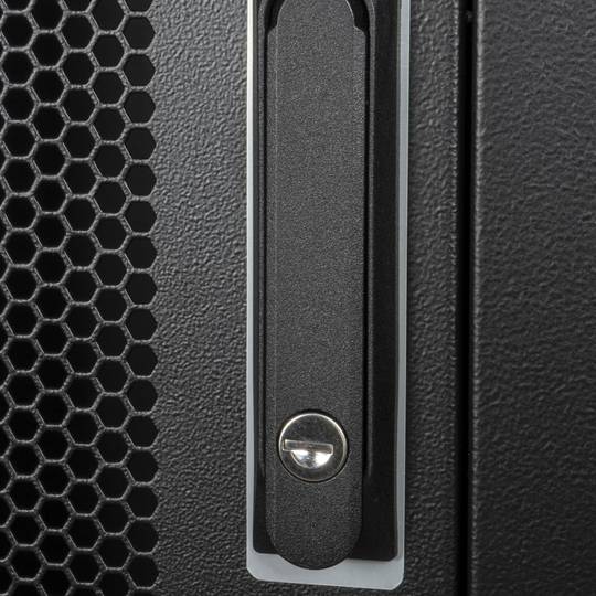 Armario rack 19'' de pie 47U 600x800x2202mm MobiRack de RackMatic Negro y puerta de metal perforado