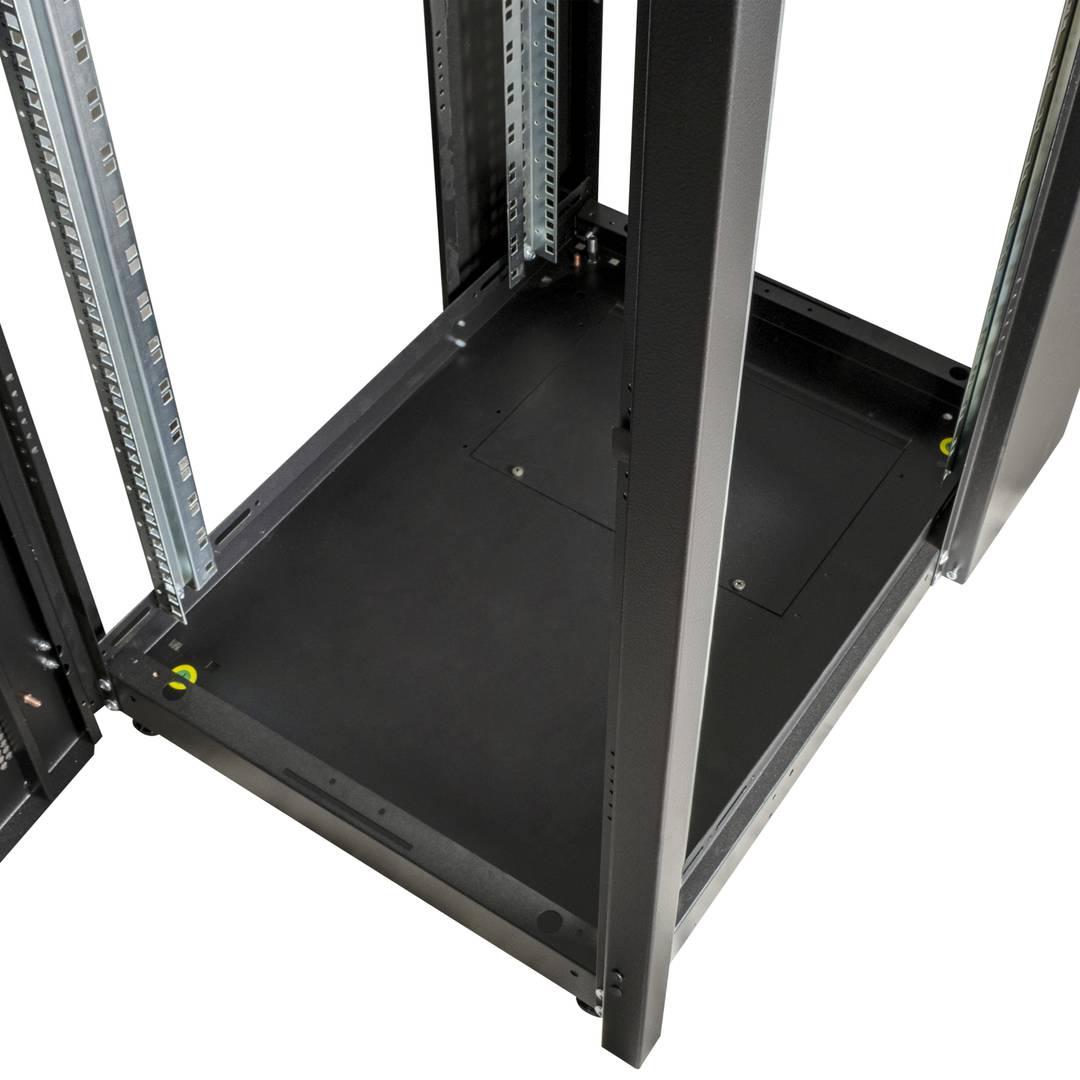 Armario rack 19'' de pie 47U 600x800x2202mm MobiRack de RackMatic Negro y puerta de metal perforado