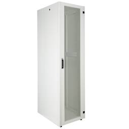 19'' staande rackkast 47U 600x800x2202mm MobiRack van RackMatic Witte en geperforeerde metalen deur