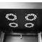Armário rack 19'' pé 22U 600x1000x1081mm MobiRack by RackMatic Preto e porta metálica perfurada