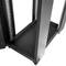 Armário rack 19'' pé 22U 600x1000x1081mm MobiRack by RackMatic Preto e porta metálica perfurada