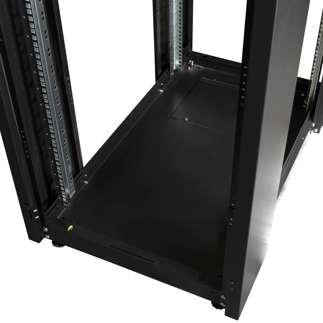 Armoire rack 19'' debout 32U 600x1000x1536mm MobiRack par RackMatic Porte métal noire et perforée