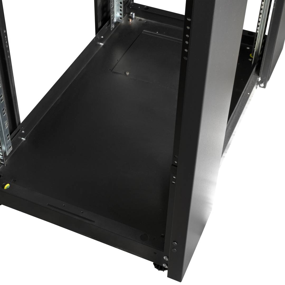 Szafa rack 19'' stojąca 42U 600x1000x1980mm MobiRack by RackMatic Czarna i drzwiczki metalowe perforowane