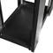 Szafa rack 19'' stojąca 42U 600x1000x1980mm MobiRack by RackMatic Czarna i drzwiczki metalowe perforowane