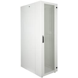 Armário rack 19'' 42U 600x1000x1980mm MobiRack by RackMatic Branco e porta metálica perfurada