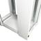 Szafa rack 19'' stojąca 42U 600x1000x1980mm MobiRack by RackMatic Biała i drzwiczki metalowe perforowane