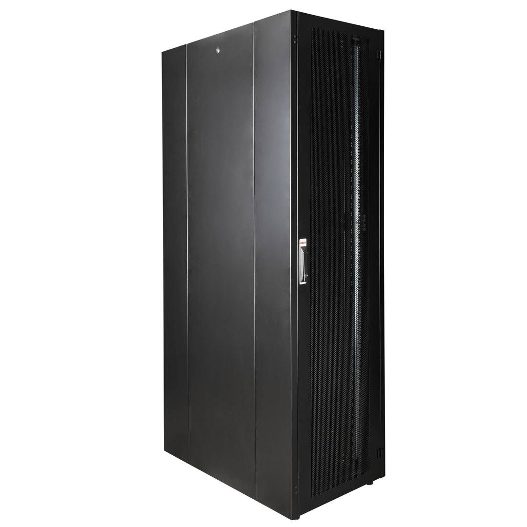 Armario rack 19'' de pie 47U 600x1000x2202mm MobiRack de RackMatic Negro y puerta de metal perforado