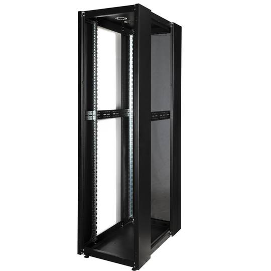 Armario rack 19'' de pie 47U 600x1000x2202mm MobiRack de RackMatic Negro y puerta de metal perforado