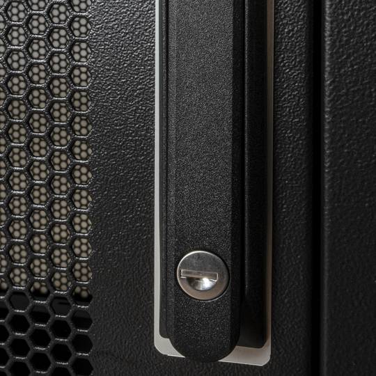 Armario rack 19'' de pie 47U 600x1000x2202mm MobiRack de RackMatic Negro y puerta de metal perforado