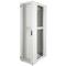 Armario rack 19'' de pie 47U 600x1000x2202mm MobiRack de RackMatic Blanco y puerta de metal perforado