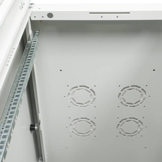 Armario rack 19'' de pie 47U 600x1000x2202mm MobiRack de RackMatic Blanco y puerta de metal perforado