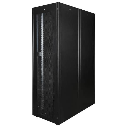 Armario rack 19'' de pie 42U 600x1200x1980mm MobiRack de RackMatic Negro y puerta de metal perforado