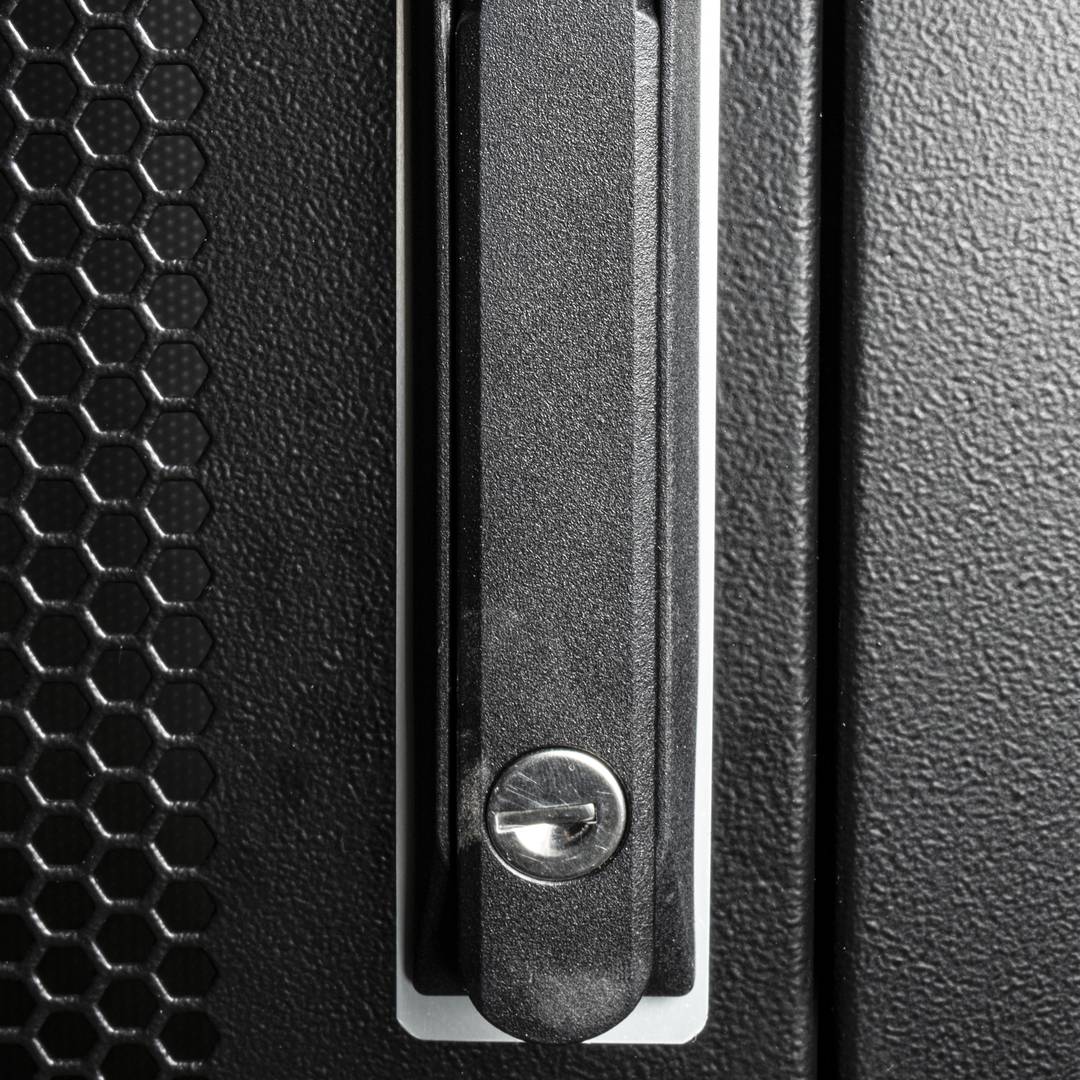 Armario rack 19'' de pie 42U 600x1200x1980mm MobiRack de RackMatic Negro y puerta de metal perforado