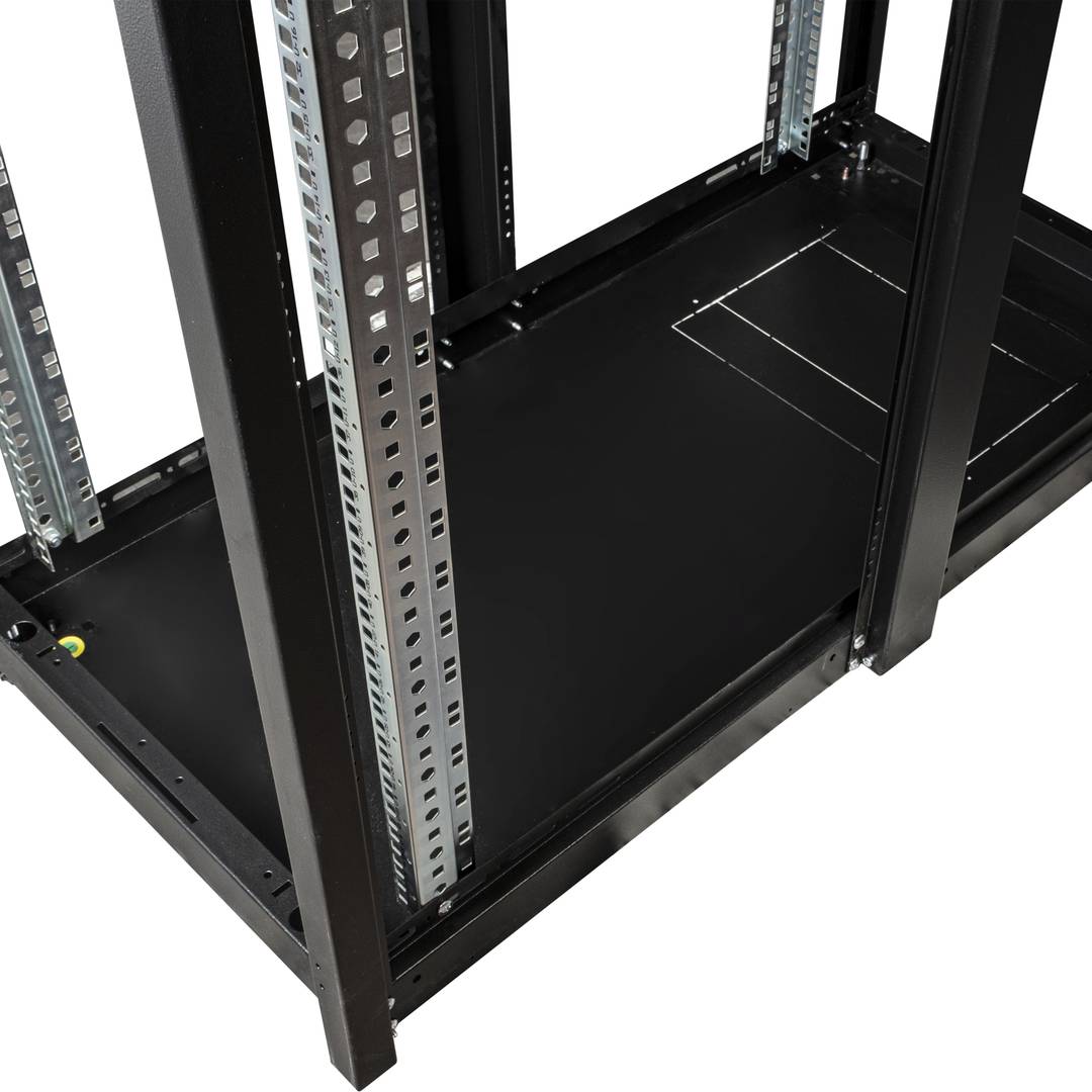 Armario rack 19'' de pie 42U 600x1200x1980mm MobiRack de RackMatic Negro y puerta de metal perforado