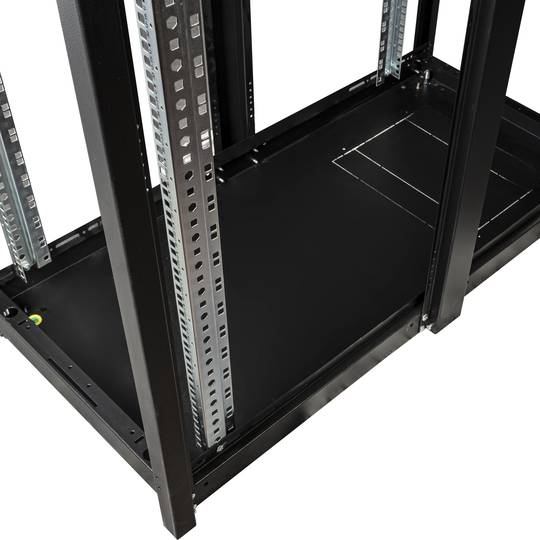 Armario rack 19'' de pie 42U 600x1200x1980mm MobiRack de RackMatic Negro y puerta de metal perforado