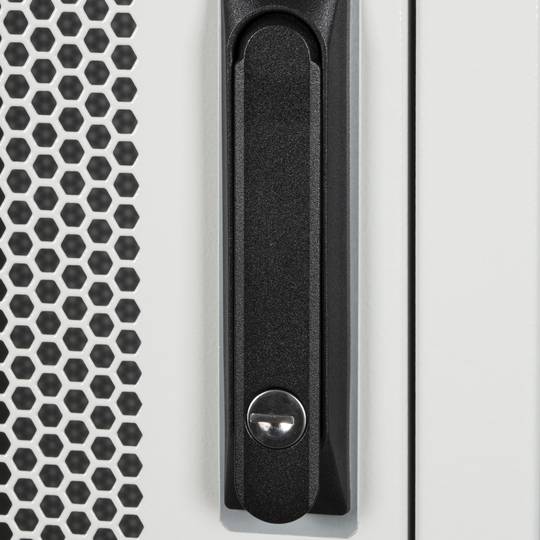 Rack cabinet 19'' standing 42U 600x1200x1980mm MobiRack by RackMatic White and perforated metal door